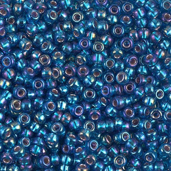 8/0 S/L Capri Blue AB Miyuki Seed Bead - Quantity: 15 grams - 5291