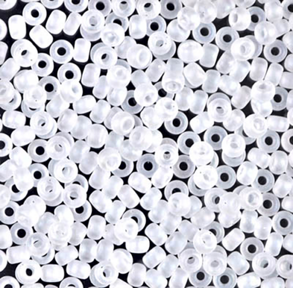 8/0 Matte Crystal AB  Miyuki Seed Bead - Quantity: 15 grams - 2179