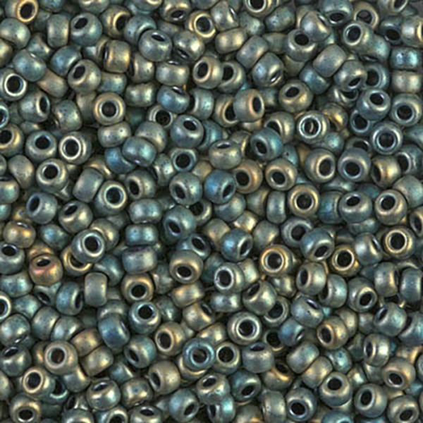 8/0 Matte Met Patina Iris Miyuki Seed Bead - Quantity: 10 grams - 2261
