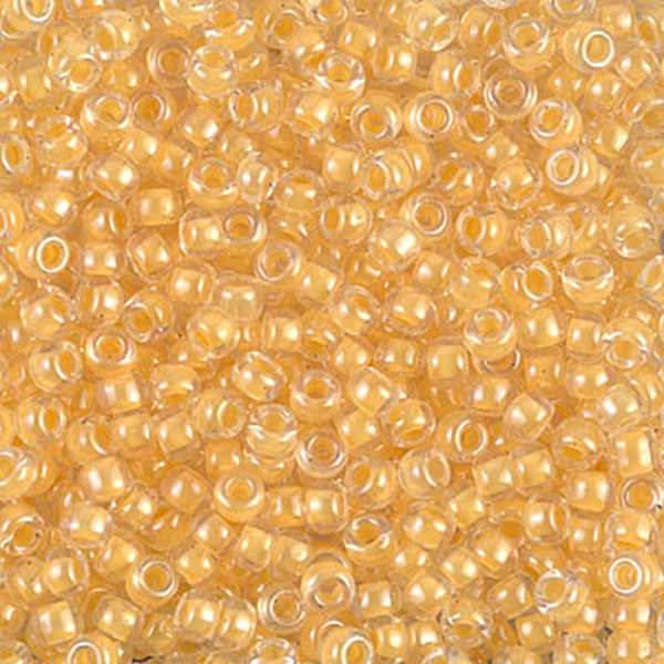 8/0 Lemon Lined Crystal Miyuki Seed Bead - Quantity: 15 grams - 5417