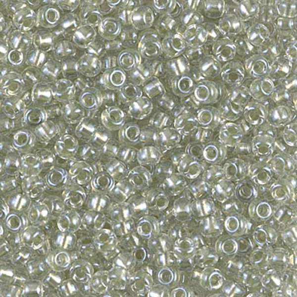 8/0 Spkl Celery Lined Crystal AB Miyuki Seed Bead - Quantity: 15 grams - 3754RR