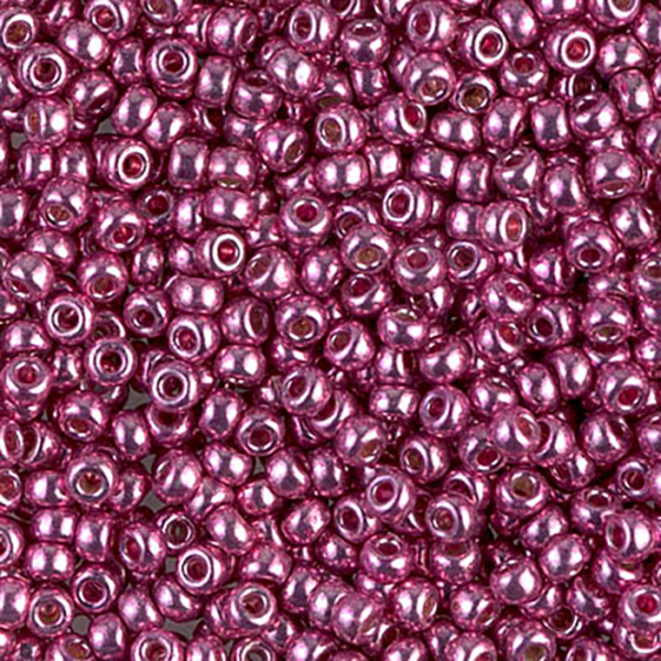 8/0 Dc Galvanized Hot Pink Miyuki Seed Bead - Quantity: 10 grams - 4403