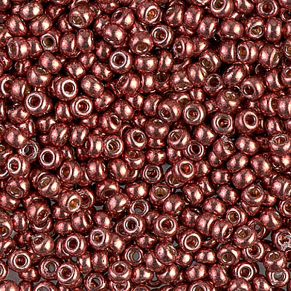 8/0 Duracoat Galvanized Dk Berry Miyuki Seed Bead - Quantity: 10 grams - 4431