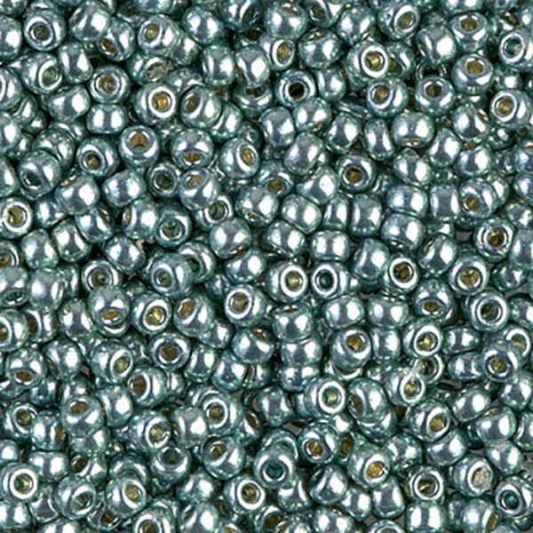 8/0 Galvanized Dark Seafoam Miyuki Seed Bead - Quantity: 10 grams - 2048