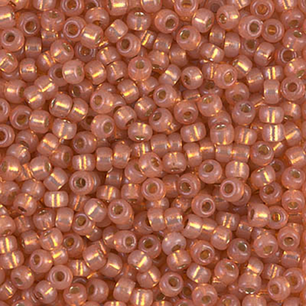 8/0 DC S/L Dyed Rose Gold Miyuki Seed Bead - Quantity: 15 grams - 2288