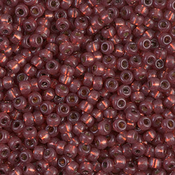 8/0 Dc Silver Lined Dyed Nutmeg Miyuki Seed Bead - Quantity: 15 grams - 2839