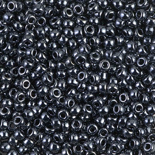 8/0 Gunmetal Miyuki Seed Bead - Quantity: 15 grams - 2207