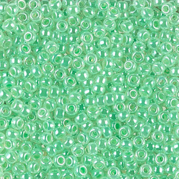 8/0 Mint Green Ceylon Miyuki Seed Bead - Quantity: 15 grams - 1866RR