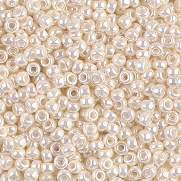8/0 Antique Ivory Pearl Ceylon  Miyuki Seed Bead - Quantity: 15 grams - 2796R