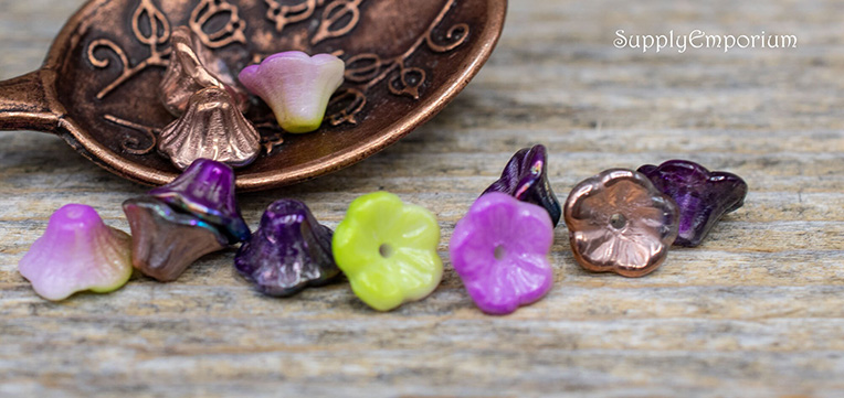7x5mm Czech Cup Bead Mix - Assorted Colors - (12 Pieces) - MIX141 - Image 2