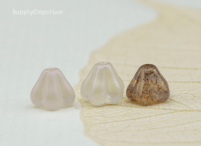 4x6mm Whispering Bells Czech Bell Flower Mix - 12 Pieces - MIX177 - Image 5