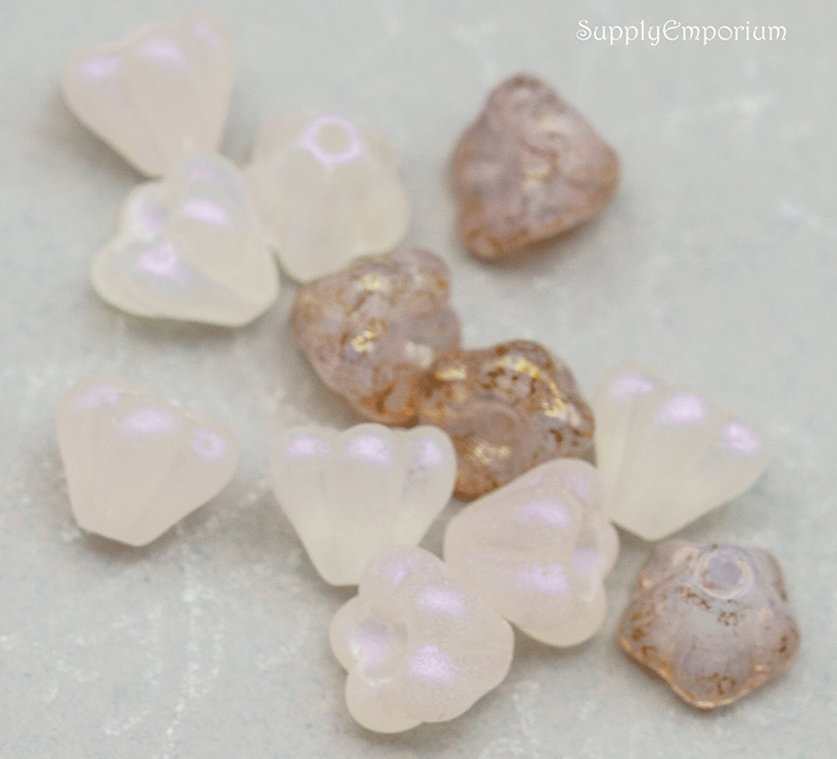 4x6mm Whispering Bells Czech Bell Flower Mix - 12 Pieces - MIX177 - Image 3