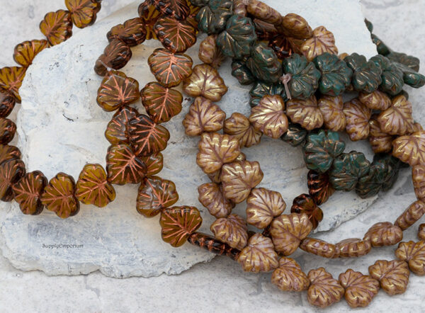 10x13mm Maple Forest Maple Leaf Mix - 12  Pieces - MIX185 - Image 5