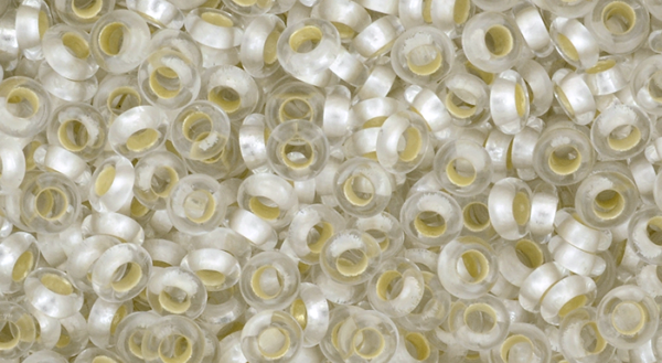 8/0 PF S/L Frosted Crystal  Toho Seed Bead - Quantity: 15 grams - 5775 - Image 2
