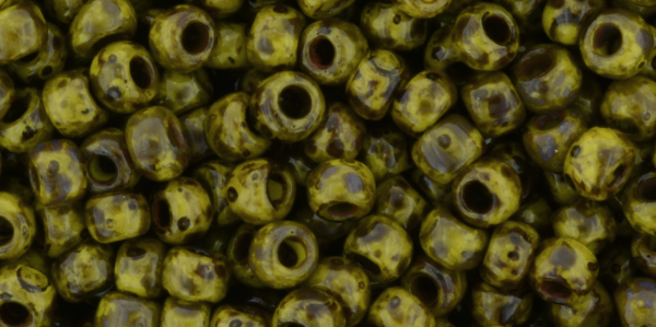 6/0 Dandelion Picasso Toho Seed Bead - Quantity: 15 grams - 3277R
