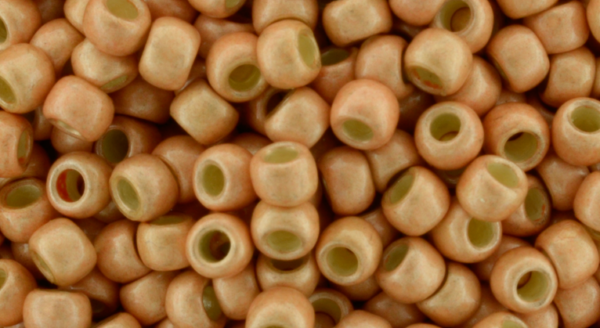 8/0 Permafinish Matte Galvanized Rose Gold Toho Seed Bead - Quantity: 15 grams - 1728