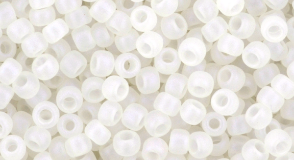 8/0 Hybrid Sueded Crystal Toho Seed Bead - Quantity: 15 grams - 3427R