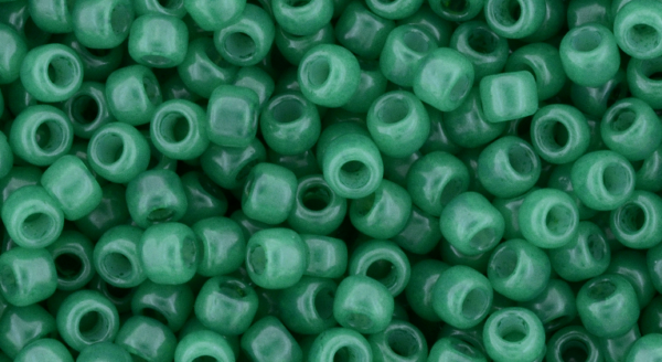 8/0 Hybrid Color Tone (CT) Milky Lush Meadow Toho Seed Bead - Quantity: 15 grams - 5275