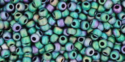 11/0 Matte Iris Teal Toho Seed Bead - Quantity: 10 grams - 1627 - Image 3