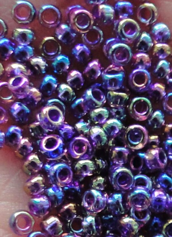 6/0 Purple Lined Amethyst Ab Miyuki Seed Bead - Quantity: 15 grams - 5026