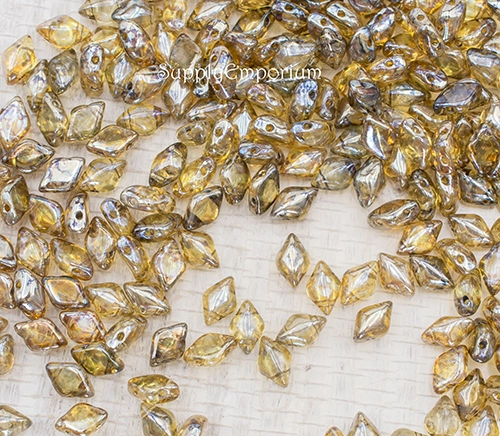 8x5mm Trans Rembrandt Czech GemDuo - 70 pieces - 1566R - Image 4