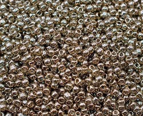 11/0 Gold Lustered Montana Blue Toho Seed Bead - Quantity: 10 grams - 2532 - Image 2