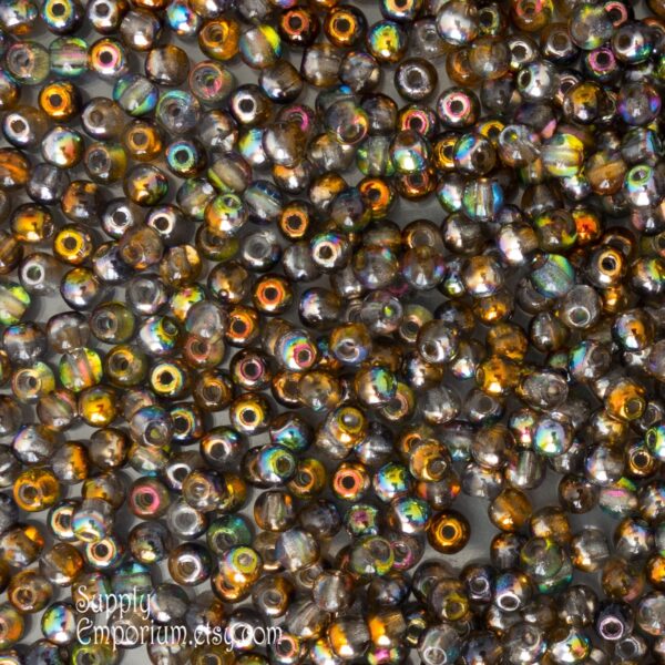 3mm Crystal Magic Copper Czech Druk - 50 pieces - 3399 - Image 2