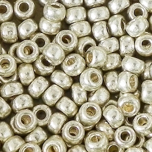 8/0 PermaFinish Galvanized Aluminum Toho Seed Bead - Quantity: 15 grams - 3578