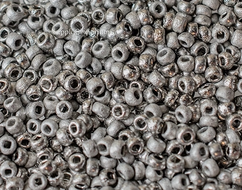 8/0 Czech Seed Beads - Etched Crystal Argentic Full (10 Grams) 4521R - Image 5