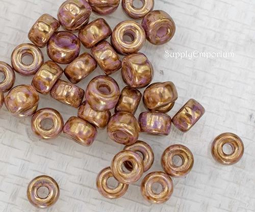 2/0 Chalk Bronze Luster Matubo Seed Bead - Quantity: 15 grams - 486R