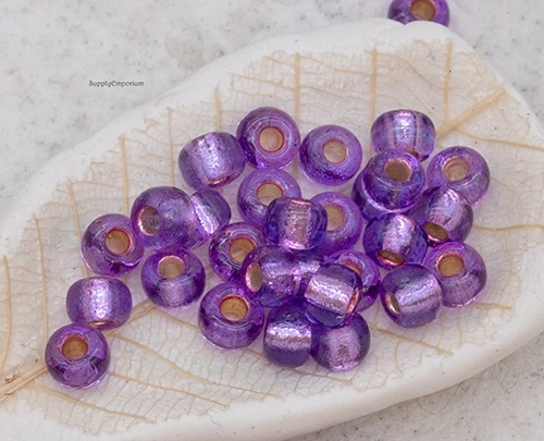 6/0 Duracoat S/L Dyed Dark Orchid Miyuki Seed Bead - Quantity: 15 grams - 5774R - Image 7