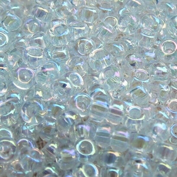 11/0 Light Ice Blue Lined Crystal AB Miyuki Seed Bead - Quantity: 10 grams - 2797