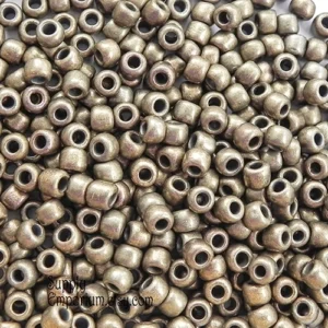 3/0 toho bronze antique gold seed beads