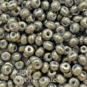 Miyuki size 5/0 dark olive baroque pearl seed beads