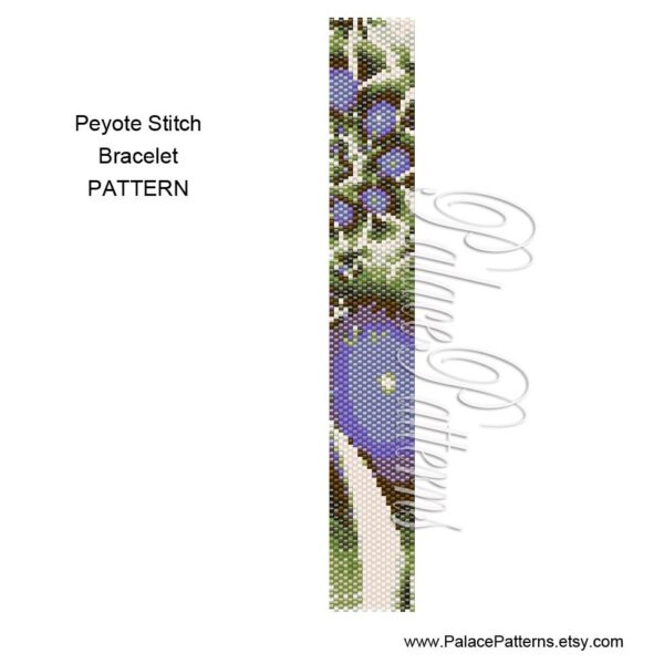 Delica Bead Pattern - Single Peyote and Bead Loom Bead Weaving Pattern - 21C