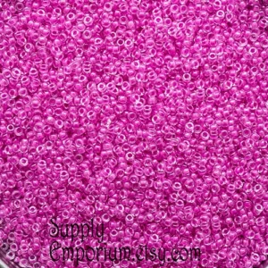 15/0 luminous hot magenta miyuki seed beads