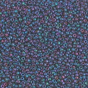 15/0 miyuki seed beads metallic bronze eggplant iris