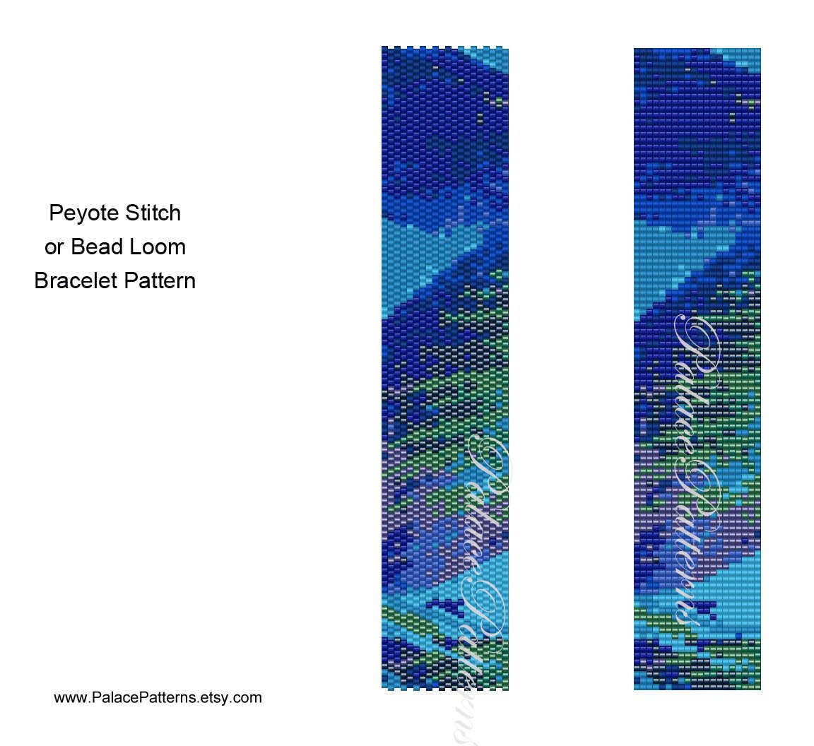 Delica Bracelet Pattern for Bead Loom or Peyote Stitch - PP204