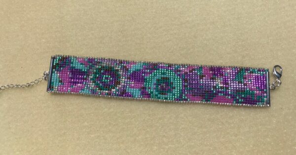 Beadweaving Peyote Bracelet or Bead Loom Bracelet Pattern - Delica Bead Bracelet Pattern Super Sparkly1 - Image 3