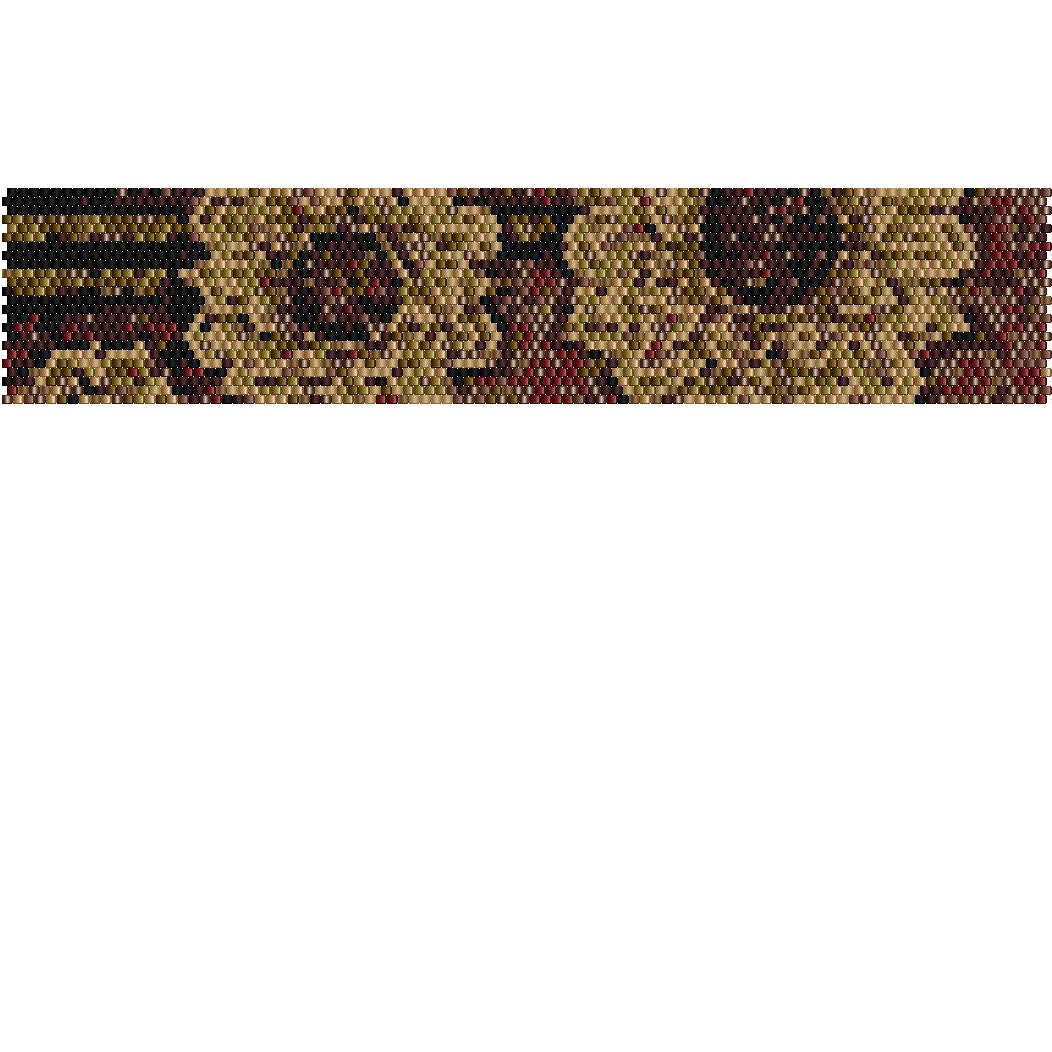 Delica Bead Bracelet Pattern, Bracelet Pattern for Loom and Peyote Stitch - PP12 - Image 2