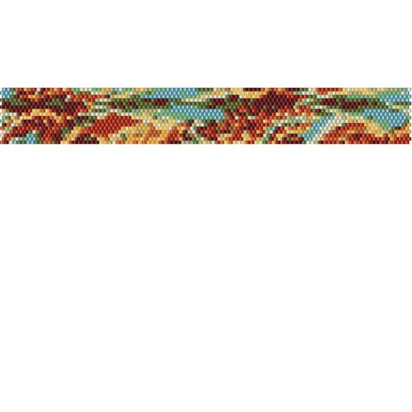 Delica Bead Weaving Bracelet Pattern AD6a, Delica Bracelet Pattern, Peyote Bracelet Pattern, Bead Loom Bracelet Pattern - Image 2