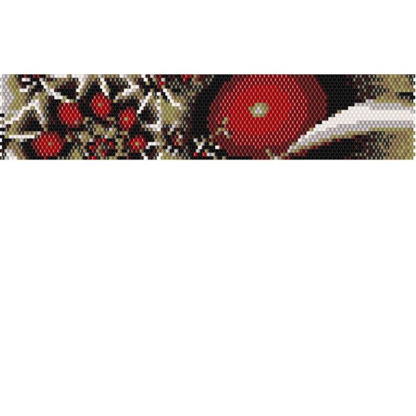 Bracelet Pattern for Loom and Peyote Stitch - PP21 Bracelet Pattern for Loom Weaving - Delica Bead Pattern for Loom or Peyote Stitch - Image 2