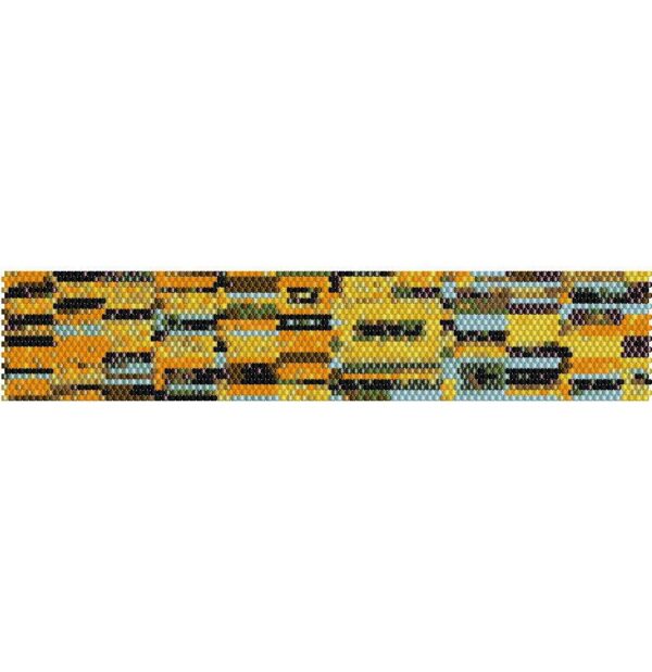 Beadweaving Bracelet Pattern - Peyote and Loom Patterns - Klimt 12 Delica Bead Bracelet Pattern, Klimt Inspirated Bracelet Pattern - Image 2