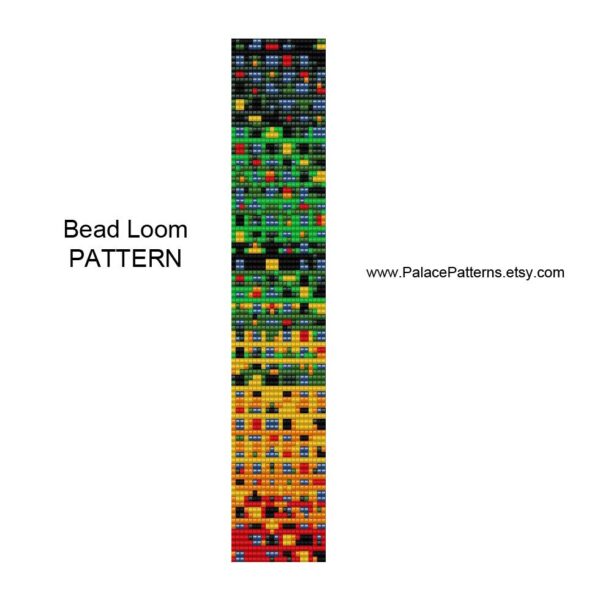 Peyote Stitch and Bead Loom Bracelet Pattern - PP133 - Delica Bead Bracelet Pattern