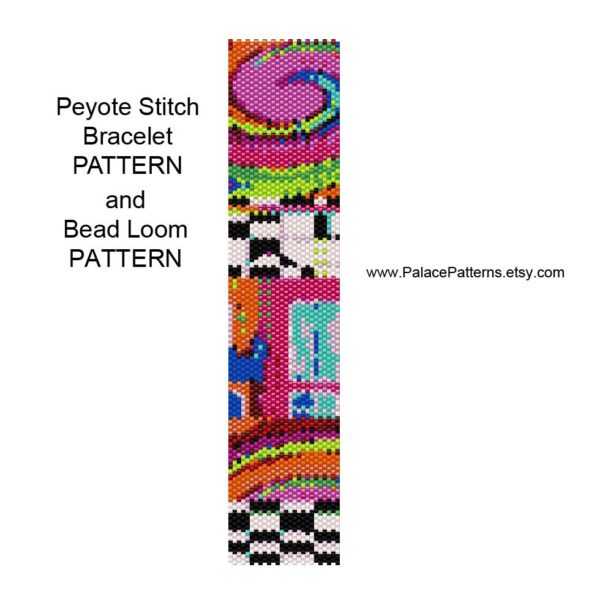 Bracelet Pattern for Bead Loom or Single Peyote Stitch - PP149