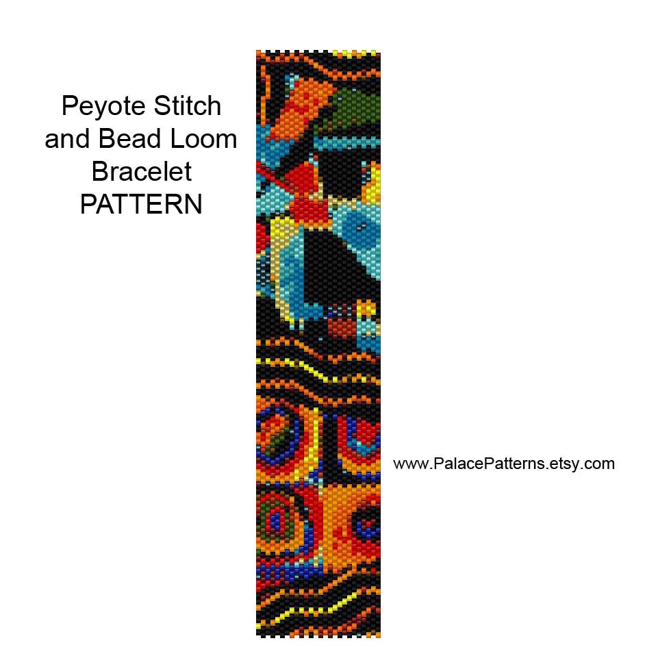 Bracelet Pattern for Bead Loom or Single Peyote Stitch - PP141