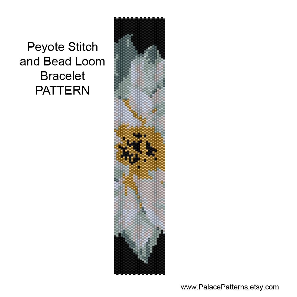 Delica Bead Bracelet Pattern - PP205 Flower