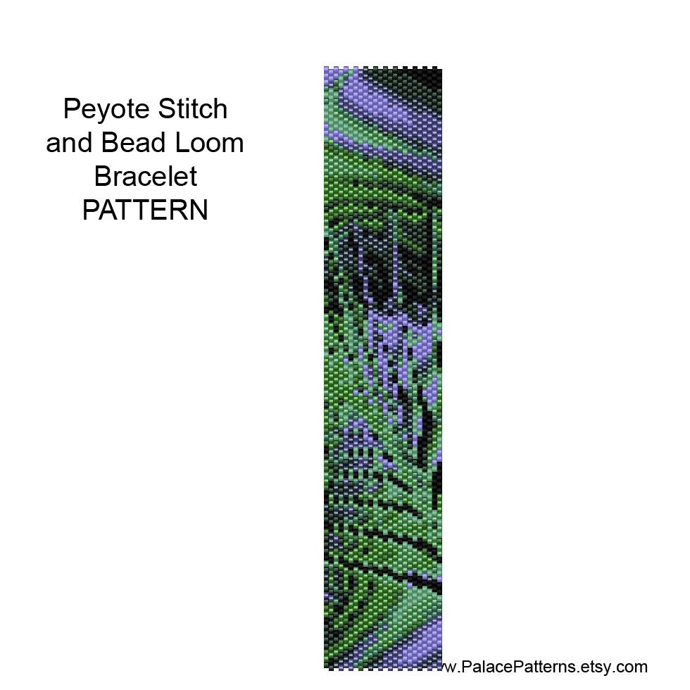 Peyote Stitch Bracelet Pattern - PP15a - DIY Beadweaving Bracelet Pattern