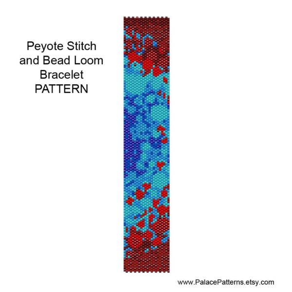 Bracelet Pattern for Loom and Peyote Stitch - PP14A