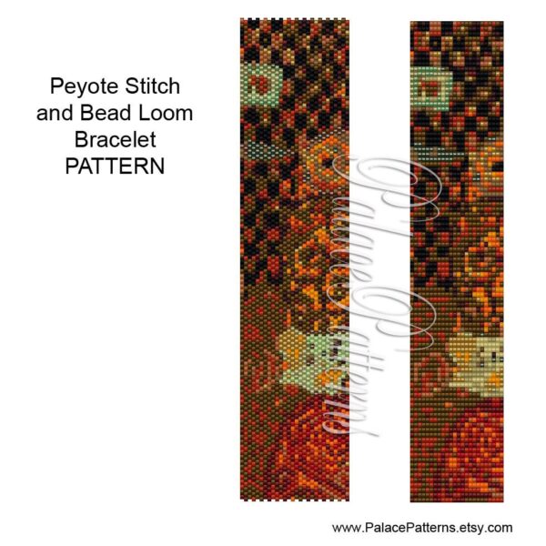 Delica Pattern Klimt Altered 4 - Beadweaving Pattern for Peyote and Loom